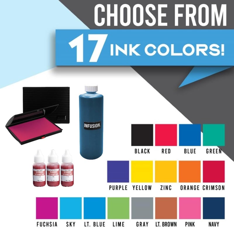Infusion 5" x 7" Large Stamp Ink Pad for Rubber Stamps, Your Go to Large Stamp Ink Pad for Bright Color, Even Coverage and Durability, Black - Image 2